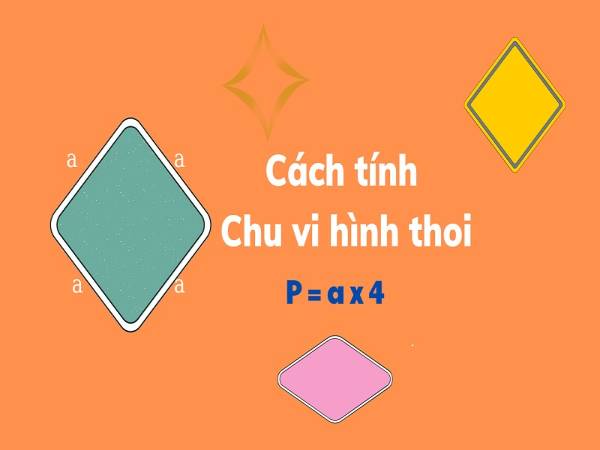 Cách tính chu vi hình thoi khi biết diện tích, độ dài 2 đường chéo Cách tính chu vi hình thoi khi biết diện tích, độ dài 2 đường chéo