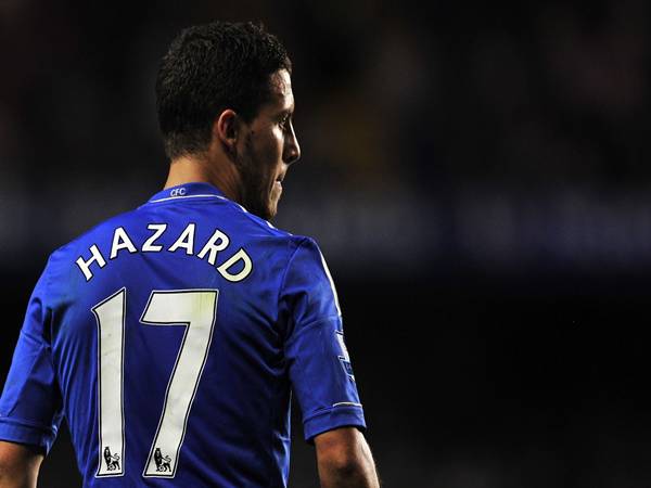 Các số áo Hazard từng mặc trong hình trình sự nghiệp